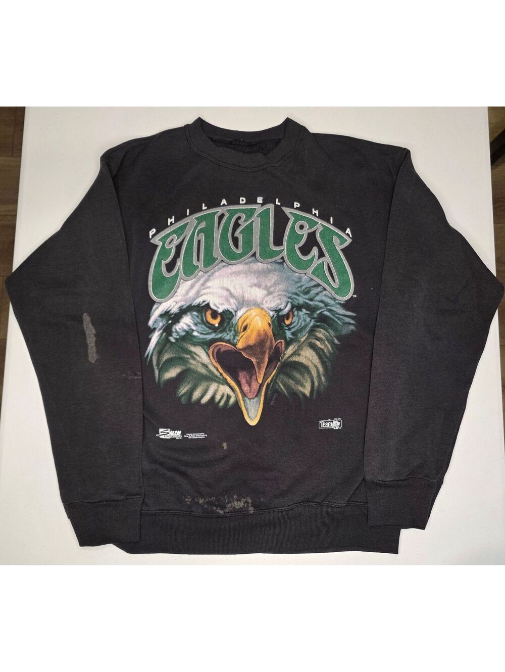 90s Philadelphia Eagles Big Face Crewneck